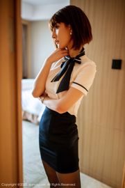 [秀人XIUREN] No.2082 Lin Wenwen yooki "The Gentle Service of the Black Silk Stewardess"