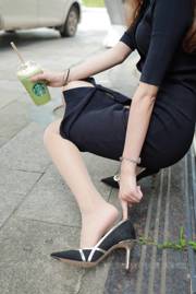 [IESS 奇思趣向] Si Xiangjia 837: Wan Pings „Sweet Frappuccino“-Strümpfe mit wunderschönen Beinen