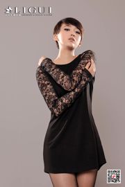 Modelo Xiaoqi "Black Lace" [Ligui Ligui] Internet Beauty