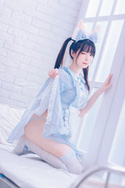 [COS Welfare] Weibo Girl Paper Cream Moon Shimo - Vestido de empregada