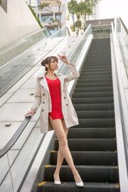 [Taiwan Zhengmei] Cai Yixin Candice "Tournage de rue de coupe-vent à la mode dans le district de Xinyi"