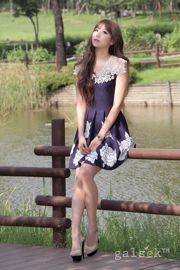La déesse sud-coréenne Lee In Hye / Lee Eun Hye "Small Fresh Dress" tournage en extérieur