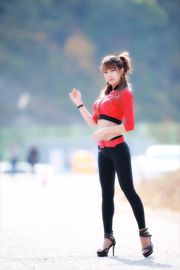 Gadis balap Xu Yunmei Heo Yun Mi "Seri Ketat Merah" HD gambar set